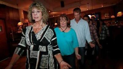 Diana Tattarakis leads the line. Micaela Colace / The National