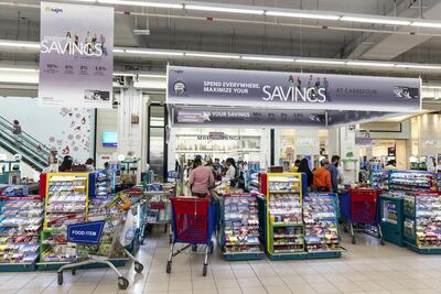Najm cashback credit cards offer up to 6 per cent cash back at Carrefour every Tuesday and up to 3 per cent cash back daily. Antonie Robertson / The National