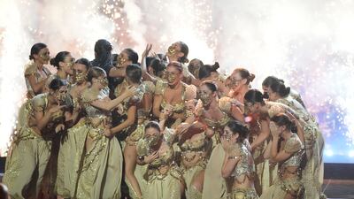 Mayyas react to the announcement they had won this season of 'America's Got Talent'. Getty Images