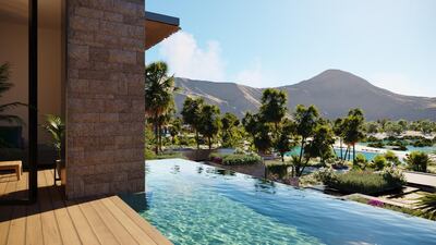 On overview of Amaala’s Triple Bay that offers a fully-holistic wellness retreat and medical facilities. Courtesy Amaala