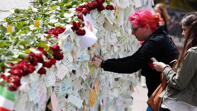 Well-wishers leave a message on London Bridge after a terror attack. If more attacks take place against civilians, how will European citizens react? Photo: Adrian Dennis / AFP