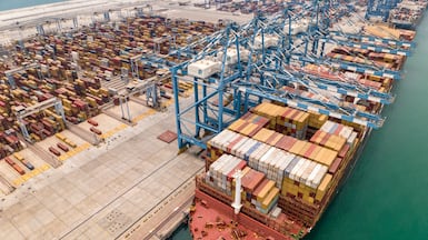 Services at Khalifa Port in Abu Dhabi will remain uninterrupted, AD Ports said. Photo: AD Ports Group