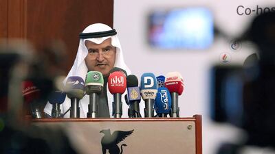 Kuwaiti’s minister of oil, electricity and water, Essam Al Marzouk, says oil markets have already begun to rebalance after strong signs that producers are complying with output cuts. Yasser Al Zayyat / AFP