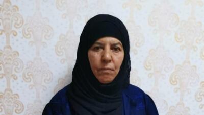 Rasmiya Awad, believed to be the sister of slain ISIS leader Abu Bakr al-Baghdadi, was captured in the northern Syrian town of Azaz by Turkish security officials. Reuters