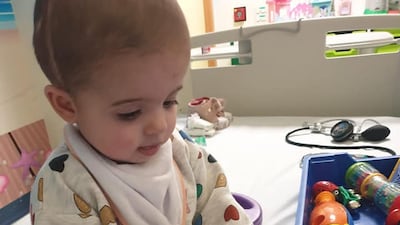 The family received devastating news after a scan revealed a tumour had regrown and spread to other areas of Adeline's brain.