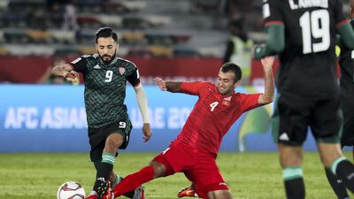 Bandar Mohamed Al Ahbabi, left, in action.