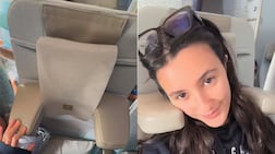 A video showing Emirates' new headrest in economy has gone viral. Photo: Naya Rajji