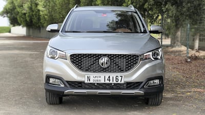 The MG ZS in Abu Dhabi. Pawan Singh / The National