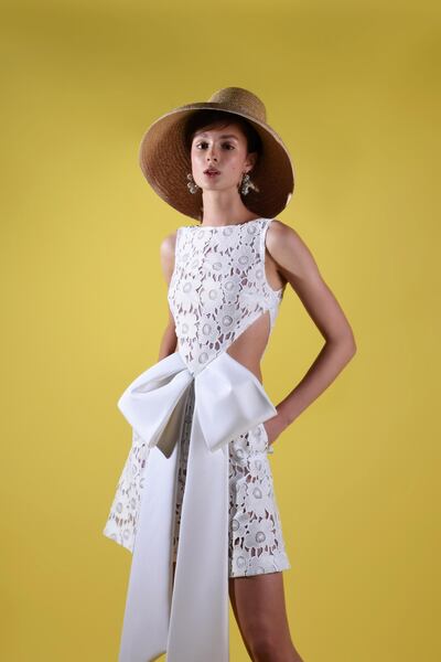 Lebanese couture house Azzi & Osta released its spring / summer 2021 ready-to-wear collection online. Courtesy Azzi & Osta