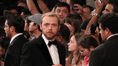 The actor Simon Pegg at the 2011 Dubai International Film Festival. Shijilesh Uleri / Gallo Images / Getty Images