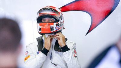 Formula One driver Jenson Button of McLaren shown during the practice sessions on Friday ahead of Sunday's Japanese Grand Prix. Diego Azubel / EPA / September 25, 2015
