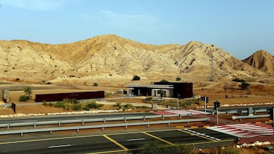 The isolated location of Al Faya Lodge in Sharjah adds to its impact from the moment you arrive. Satish Kumar / The National
