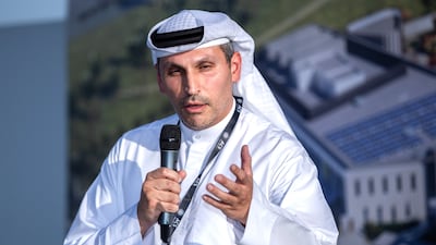 Khaldoon Al Mubarak shared his own warm memories of studying at the school. Victor Besa / The National.
