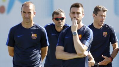 Barcelona manager Luis Enrique. Andreu Dalmau / EPA