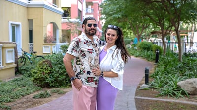 Victoria Brouillet and her husband Marcel decided to buy their one-bedroom apartment in Green Community West in Dubai Investment Park. All photos: Victor Besa / The National