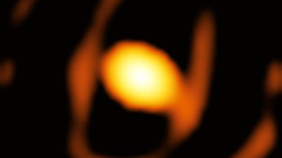 The star WOH G64 was taken by the Gravity instrument on the European Southern Observatory telescope. Photo: ESO/K. Ohnaka et al