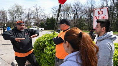 Jesus Campos speaks about the work he and his co-workers normally do to repair the Francis Scott Key Bridge. AFP