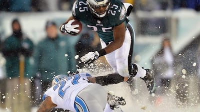 LeSean McCoy rushed for an Eagles franchise record 217 yards in the snow on Sunday. Jeffrey G Pittenger / USA Today Sports