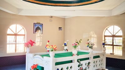 The humble resting place of Sheikh Mohamad Hassen Ghaibie Shah in the kramat on Signal Hill, below Lion's Head.