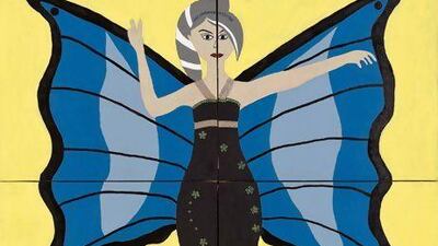 An artwork that will be part of the Silent Voices II exhibition. Proceeds from the show will go to Ewa'a Shelters for Women and Children. Courtesy Ewa'a