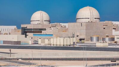 The Barakah nuclear power plant connected to the UAE grid for the first time last month. The National