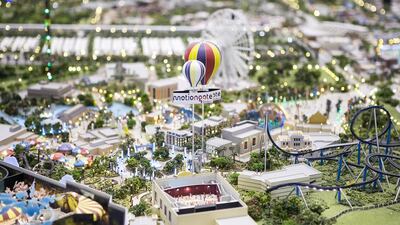 A model of Motiongate theme park by Dubai Parks and Resorts. Courtesy Dubai Parks and Resorts