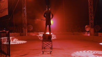 Russian magician Pavel in Khalifa Park, Abu Dhabi. Jaime Puebla / The National