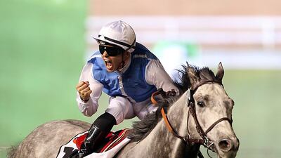 Solow has not tasted defeat since May last year. Having beaten The Grey Gatsby in Dubai, he moved on to win the Prix d’Ispahan in May, the Queen Anne Stakes from subsequent dual Group 1 winner Esoterique, and then the Sussex Stakes ahead of Qatar Racing’s Arod. Satish Kumar / The National