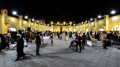 Crowds converge at Sheikh Zayed Heritage Festival in Al Wathba. Victor Besa / The National
