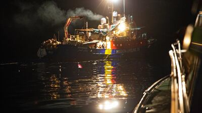 The migrant vessel 'Lifeline' in the Mediterranean this week. Both Italy and Malta have denied the ship an entry to one of their country's ports. EPA