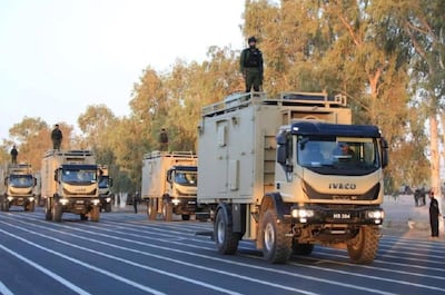 Iraq's Popular Mobilisation Forces stage a military parade in Diyala province. Reuters