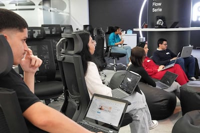 Airev's generative AI education technology platform School Hack being used at a workshop. Photo: Airev