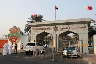 The entrance of Rashid Stadium, home of Shabab Al Ahli Dubai Club. Pawan Singh / The National