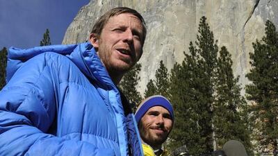 A reader says every human achievement, big or small, must be celebrated. Above, Tommy Caldwell, left, and Kevin Jorgeson last week scaled what is said to be the hardest rock climb ever achieved, up the Dawn Wall of El Capitan in Yosemite National Park. Eric Paul Zamora / AP Photo