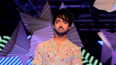 Priyank Sharma poses for a photograph during Lakme Fashion Week in Mumbai on February 15, 2020. AFP