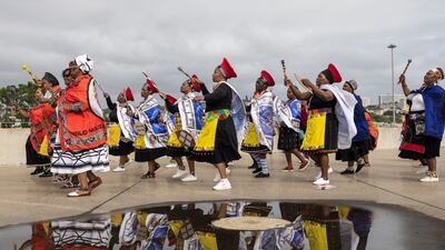Misazulu's is the first Zulu coronation since South Africa became a democracy in 1994. AFP