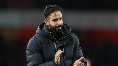 Manchester United manager Ruben Amorim. EPA