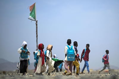Sudanese students in Port Sudan. AFP