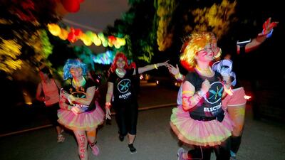 The vibrant Electric Run is coming to Dubai. Thomas Samson / AFP