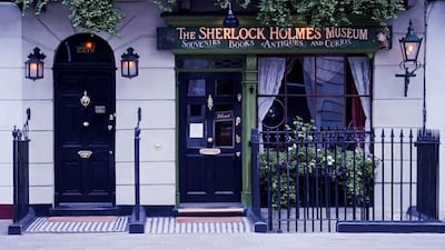 The Sherlock Holmes Museum at 221B Baker Street recreates the fictional detective’s Victorian study, down to the last magnifying glass. Photo: Sherlock Holmes Museum
