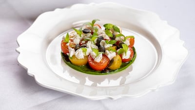 Cheery tomato salad.