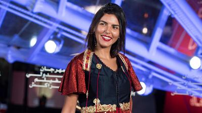 Tunisian actress Abir Bennani attends the 18th annual Marrakech International Film Festival, in Marrakech, Morocco, on Wednesday, December 4, 2019. AFP