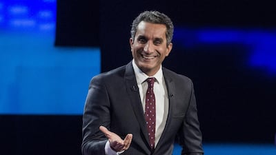 The Egyptian satirical comedian Bassem Youssef. Khaled Desouki / AFP