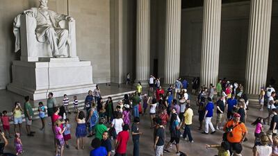 9. Lincoln Memorial Reflecting Pool, Washington DC, District of Columbia. Paul J. Richards / AFP Photo