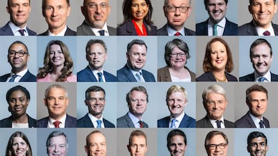 Seventeen ministers in Rishi Sunak's cabinet are white and male - a higher number than its previous incarnation. PA