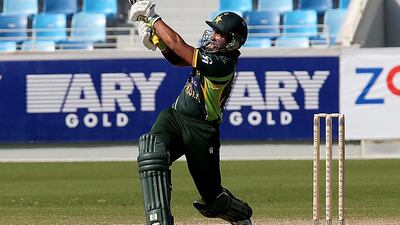 Sami Aslam showed with his century yesterday that he could be the solid opener the Pakistan senior team are looking for at the top of the batting order, which has been prone to many collapses. Satish Kumar / The National