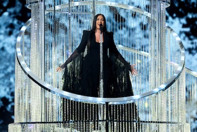 Israel's Yuval Raphael performs New Day Will Rise in the finals of the Eurovision Song Contest in May. Reuters