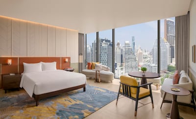 A Park View Deluxe room at Andaz One Bangkok. Photo: Hyatt