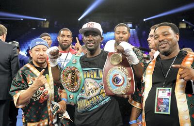 Terence Crawford is the WBO welterweight world champion and has held world titles at lightweight and light welterweight. Getty Images