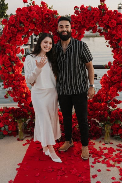 Stateless Palestinian Ward Sakeik and her husband Taahir Shaikh. Photo: Council on American-Islamic Relations